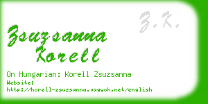 zsuzsanna korell business card